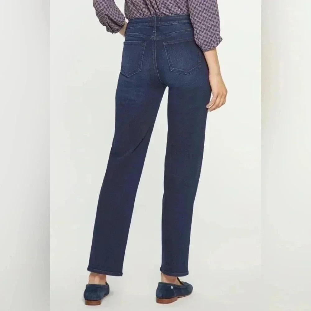 NYDJ Women's Straight Leg Jeans - Navy - Picture 2 of 10